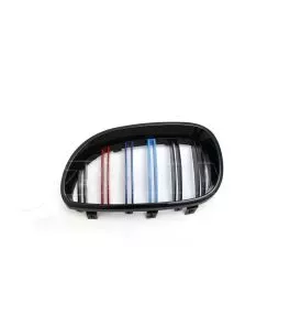 Καρδιές μάσκας για BMW E60 με διπλή γρίλια (2005-2010) - tri color - 2τμχ. 