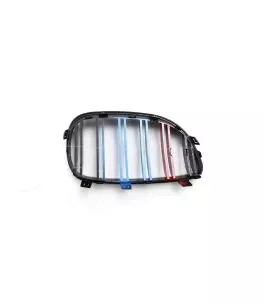Καρδιές μάσκας για BMW E60 με διπλή γρίλια (2005-2010) - tri color - 2τμχ. 