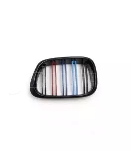 Καρδιές μάσκας για BMW E39 (1995-2003) με διπλή γρίλια - tri color - 2τμχ. 