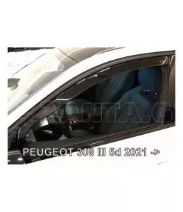 Ανεμοθραύστες για PEUGEOT 308 III 5D (2021+) 5 πορτο - 2τμχ. εμπρός 