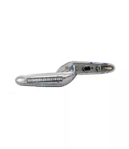 Led φλας φτερού για   BMW E46 (2001-2005) / E60 / E90 - χρωμίου με τρεχούμενο φλας - σετ 2τμχ. 