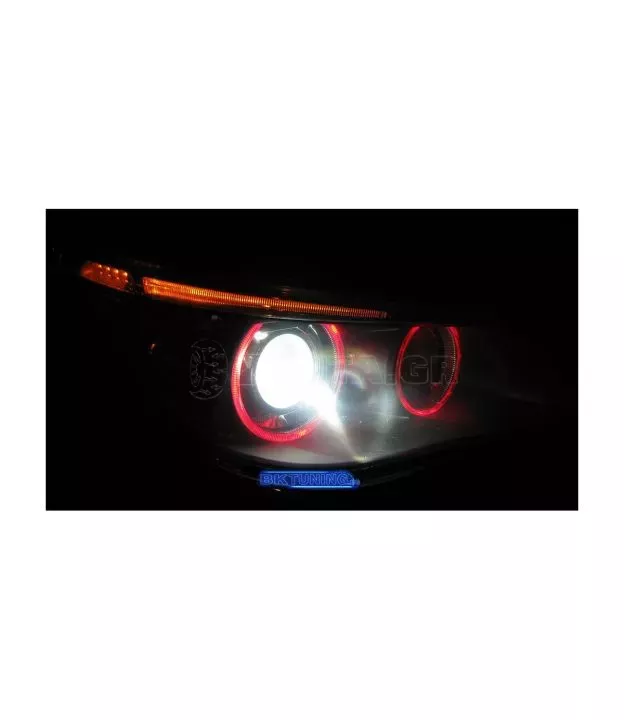 5W led για αυθεντικά angel eyes για BMW E39 / E60 / E53 X5 / E65 / E87 / E63 - κόκκινο χρώμα - 2τμχ.