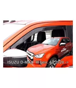 Ανεμοθραύστες για ISUZU D-MAX III 4D (2020+) 4πορτο -  2τμχ. εμπρός 