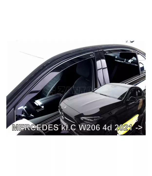 Ανεμοθραύστες για Mercedes C W206 4D (2021+) Sedan - 4 τμχ. εμπρός και πίσω