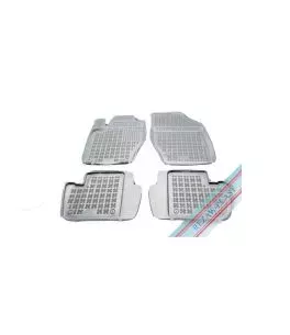 Λαστιχένια πατάκια Rezaw Plast για Citroen C4 (2004-2010) / (2010-2017) / Peugeot 307 (2001-2011) - τύπου σκαφάκι - 4τμχ. -γκρι 