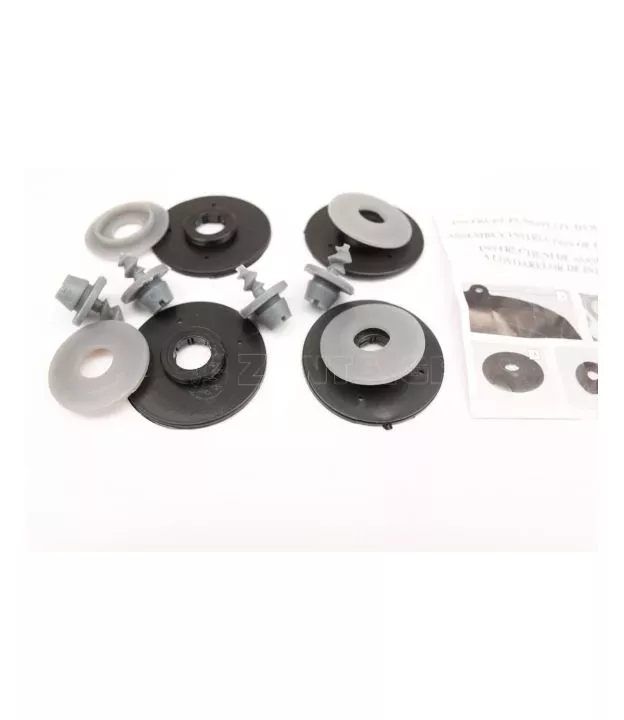 Λαστιχένια πατάκια Rezaw Plast για Opel Astra G / H (1998-2008) - τύπου σκαφάκι - γκρι - 4τμχ.