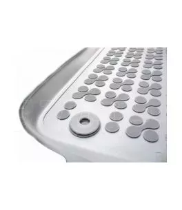 Λαστιχένια πατάκια Rezaw Plast για Opel Astra G / H (1998-2008) - τύπου σκαφάκι - γκρι - 4τμχ. 