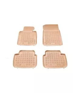 Λαστιχένια πατάκια Rezaw Plast BMW σειρά 3 E46 (1998-2007) / E90 / E91 / F30 (2012-2018) - τύπου σκαφάκι - μπεζ - 4τμχ. 
