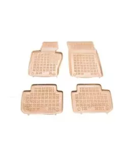 Λαστιχένια πατάκια Rezaw Plast για BMW X3 E83 (2003-2010) - τύπου σκαφάκι - μπεζ - 4τμχ. 