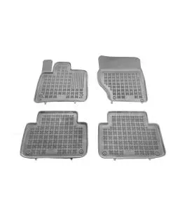 Λαστιχένια πατάκια Rezaw Plast για Audi Q7 (2006-2014) τύπου σκαφάκι - γκρι - 4τμχ. 