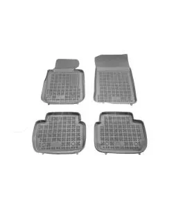 Λαστιχένια πατάκια Rezaw Plast για BMW σειρά 3 E46 (1998-2005) / E90 (2005-2012) / F30 (2012-2018) - τύπου σκαφάκι - γκρι - 4τμχ 