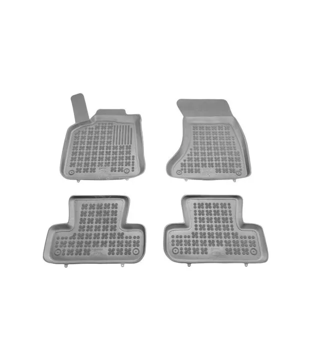 Λαστιχένια πατάκια Rezaw Plast για Audi Q5 (2008+) τύπου σκαφάκι - γκρι - 4τμχ.