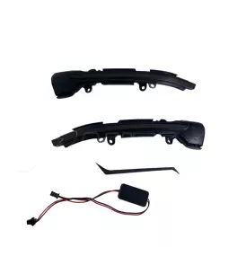 Τρεχούμενα led φλας για καθρέφτες για Seat Leon (2012-2016) / Ibiza (2017+) / Arona (2017+) - φιμέ με τρεχούμενο φλας - σετ 2τμχ 