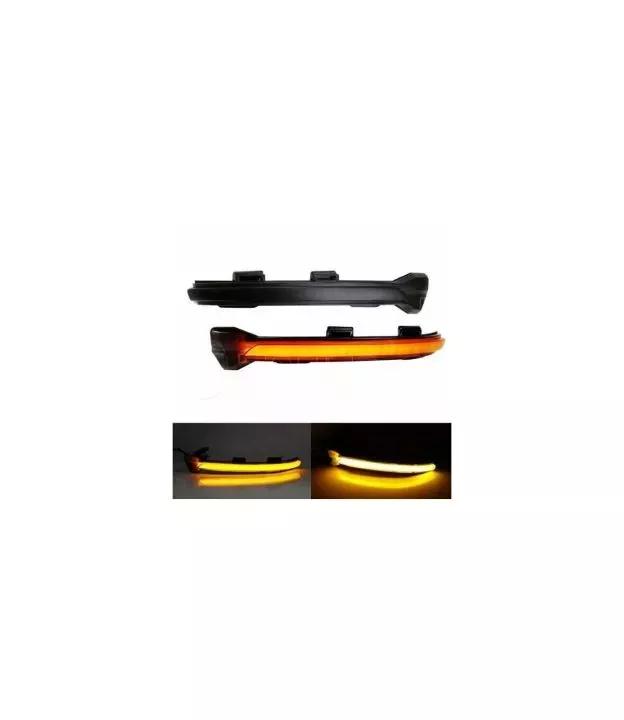 Τρεχούμενα led φλας για καθρέφτες για Ford Focus MK2 (2004-2008), C-Max (2004-2010) - φιμέ με τρεχούμενο φλας - σετ 2τμχ.
