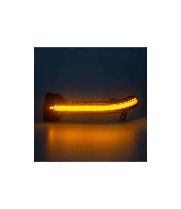 Τρεχούμενα led φλας για καθρέφτες για BMW σειρά 5 F10, F11, GT F07, F12, F13 (2020-2017), σειρά 7 F01 (2008-2015) - φιμέ με τρεχ