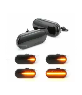 Led φλας φτερού για Honda Civic (1991-1996), Del Sol (92-97), CR-V (96-01) - φιμέ με τρεχούμενο φλας - σετ 2τμχ. 