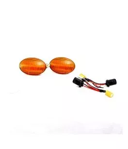 Led φλας φτερού για Opel Astra F / Corsa B, C / Tigra A (1991-1999) - φιμέ με τρεχούμενο φλας - σετ 2τμχ. 