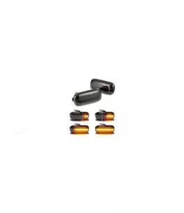 Led φλας για Audi A4 B6 B7 (2001-2008) / A6 C5 / A8  -  φιμέ με τρεχούμενο φλας - σετ 2τμχ. 