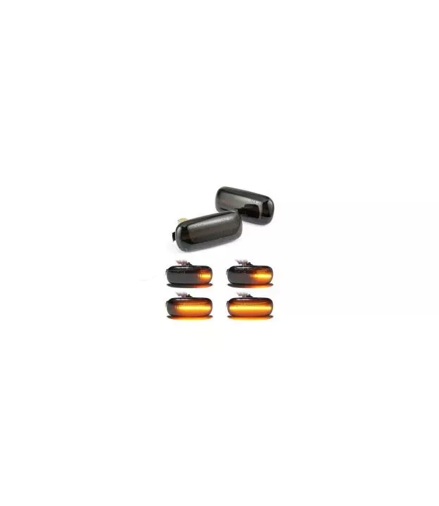 Led φλας για Audi A4 B6 B7 (2001-2008) / A6 C5 / A8 - φιμέ με τρεχούμενο φλας - σετ 2τμχ.