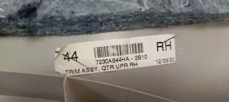 Επάνω Δεξιά Επένδυση από Mitsubishi - 7230A644 7230A644HA 