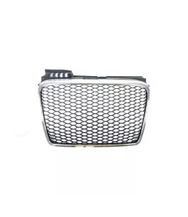 Μάσκα χωρίς σήμα για Audi A4 B7 (2004-2007)-  RS Look πλαίσιο χρωμίου 