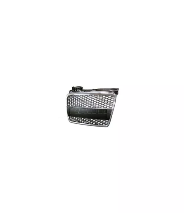 Μάσκα χωρίς σήμα για Audi A4 B7 (2004-2007)- RS Look πλαίσιο χρωμίου