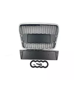 Μάσκα χωρίς σήμα για Audi A6 4F  (2004-2008) - με πλαίσιο χρωμίου  RS Look 