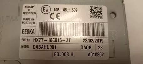 Μονάδα Ραδιοφώνου από Ford Ecosport - HX7T-18C815-ZT 