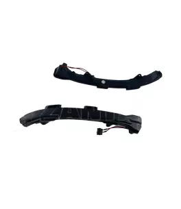 Τρεχούμενα led φλας για καθρέφτες για VW Golf 7 / Sportsvan / Touran (2010+) - φιμέ - σετ 2τμχ. 