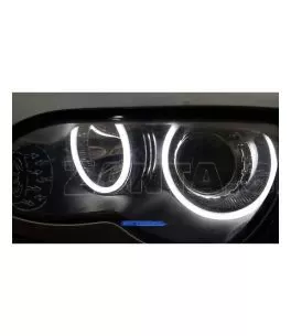 Δαχτυλίδια angel eyes lightbar design για BMW E46 coupe (2003+) - λευκά 