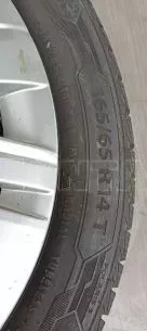 2 ζάντες 14αρες με τάσια και λάστιχα 165/65 R14 