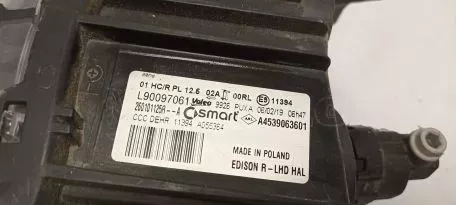 Δεξιός προβολέας από SMART ForTwo Coupe - A4539063601 