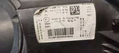 Φανάρι Μπροστά Αριστερό Mercedes E-Klasse - A2128205539KZ 1EX 011 066-55 