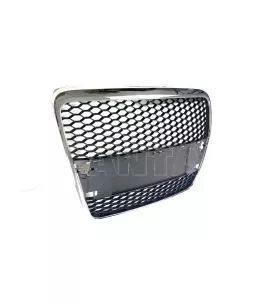 Μάσκα χωρίς σήμα για Audi A6 C6 (2004-2008) - με πλαίσιο χρωμίου  RS Look 