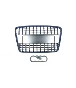 Μάσκα χωρίς σήμα για Audi Q7 (2005-2009) - μαύρη S-Line Design 