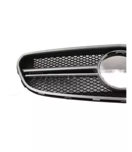 Μάσκα για Mercedes W212 E-Class Facelift (2014+) - AMG μαύρη με πλαίσιο χρωμίου 