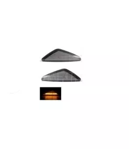 Led φλας για BMW X3 , X5 , X6 - χρωμίου με τρεχούμενο φλας - σετ 2τμχ. 