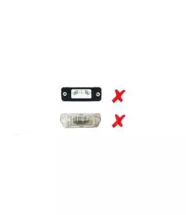 Πλαφονιέρα πίσω πινακίδας για Mercedes W164 ML (2009+) / X164 GL - με  T10  λάμπες - 2 τμχ. 
