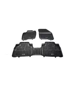 Λαστιχένια πατάκια Rezaw Plast για Ford S-Max (2015+) - τύπου σκαφάκι - 3τμχ. 