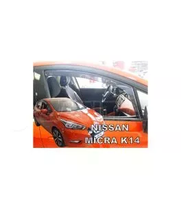 Ανεμοθραύστες για Nissan Micra Κ-14 (2017+) 5 πορτο - 2 τμχ. εμπρός 