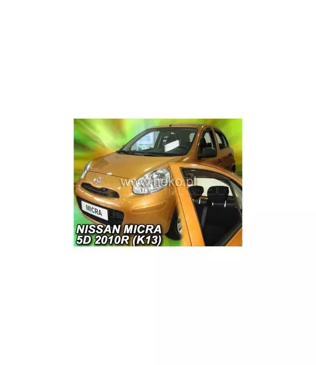Ανεμοθραύστες για Nissan Micra (2010+) 5 πορτο - 2 τμχ. εμπρός