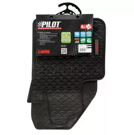 Lampa ΜΑΡΚΕ ΠΑΤΑΚΙΑ ΣΕ ΣΚΑΦΗ ΛΑΣΤΙΧΟ ΓΙΑ FIAT 500X 02/2015+ / JEEP RENEGADE 09/2014+ PILOT ECO GOMMA STYLE A (ΜΕ ΚΟΥΜΠΩΜΑΤΑ) LAMPA - 4 ΤΕΜ. L2630.1 