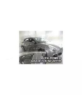 Ανεμοθραύστες για Alfa Romeo Giulietta (2010+) 5 πορτο - 4 τμχ. εμπρός και πίσω 