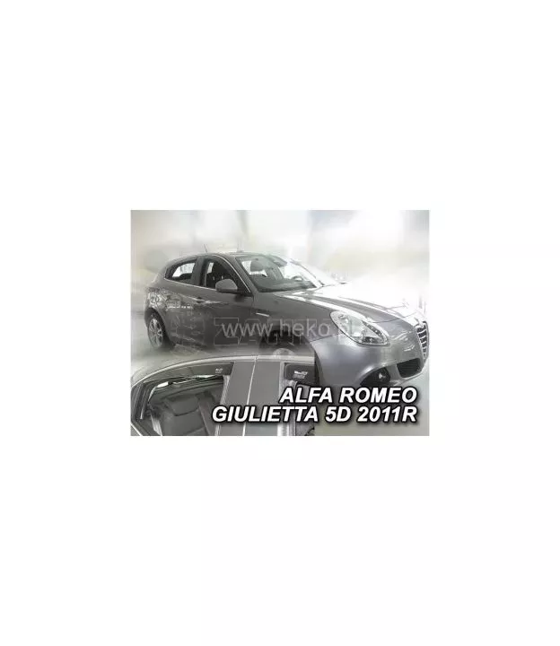 Ανεμοθραύστες για Alfa Romeo Giulietta (2010+) 5 πορτο - 4 τμχ. εμπρός και πίσω
