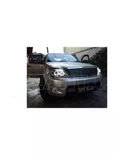 Φανάρια εμπρός angel eyes για Toyota Hilux (2005-2011) , με λάμπες (Η1) - σετ 2τμχ. 