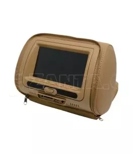 7'' DVD player στο προσκέφαλο με USB και ασύρματο χειριστήριο για videogames - μπεζ 