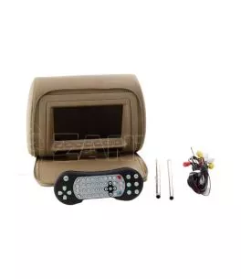 7'' DVD player στο προσκέφαλο με USB και ασύρματο χειριστήριο για videogames - μπεζ 