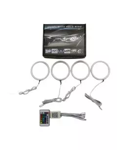 RGB δαχτυλίδια angel eyes led για BMW E46 coupe (2003+) - με εναλλαγή χρωμάτων 