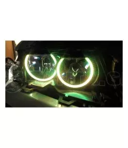 RGB δαχτυλίδια angel eyes led για BMW E46 coupe (2003+) - με εναλλαγή χρωμάτων 