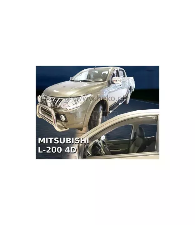Ανεμοθραύστες για Mitsubishi L-200 (2015+) 4 πορτο - 2 τμχ. εμπρός